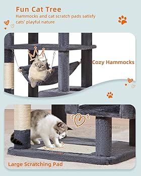 gato♡ Taoqimiao Cat Tree, [68 Inch=172cm] Cat Tower, Cat Tree for